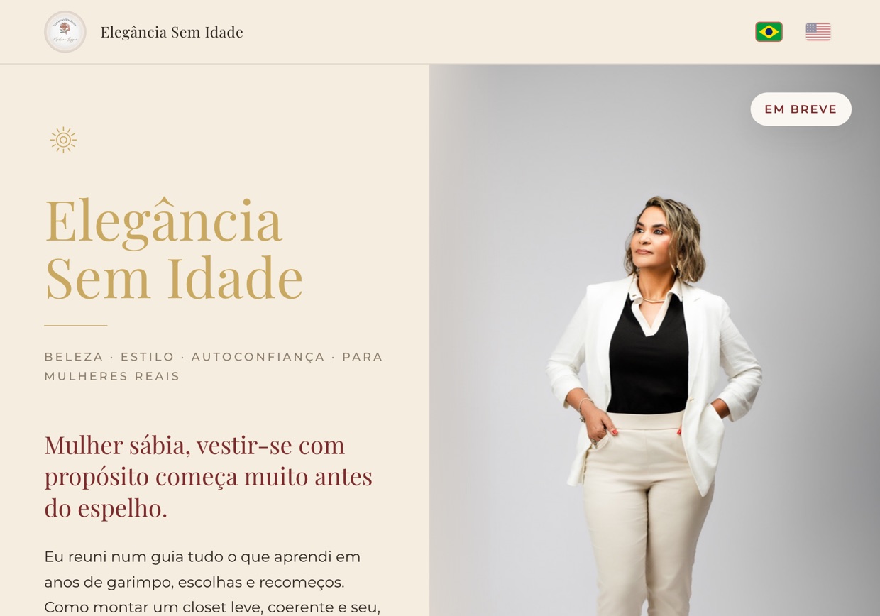Elegância Sem Idade, site no ar
